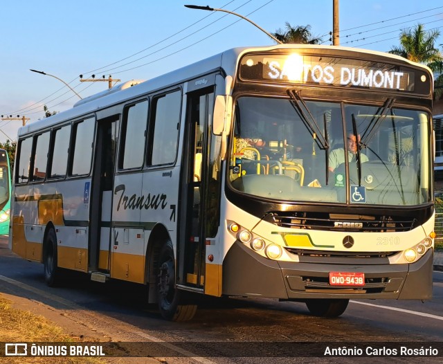 Transur - Transporte Rodoviário Mansur 2310 na cidade de Juiz de Fora, Minas Gerais, Brasil, por Antônio Carlos Rosário. ID da foto: 12068568.