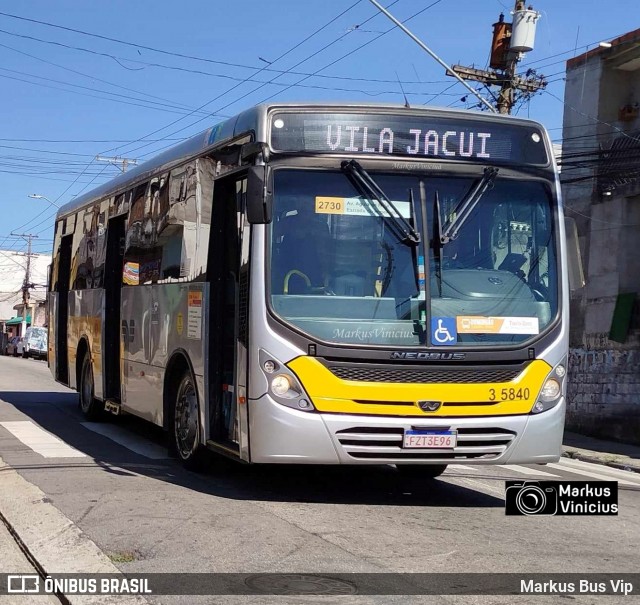 Qualibus Qualidade em Transportes 3 5840 na cidade de São Paulo, São Paulo, Brasil, por Markus Bus Vip. ID da foto: 12070558.