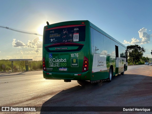 Viação Paraense Cuiabá Transportes 1076 na cidade de Cuiabá, Mato Grosso, Brasil, por Daniel Henrique. ID da foto: 12069726.