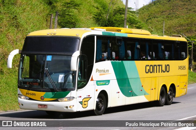 Empresa Gontijo de Transportes 14585 na cidade de Piraí, Rio de Janeiro, Brasil, por Paulo Henrique Pereira Borges. ID da foto: 12070588.