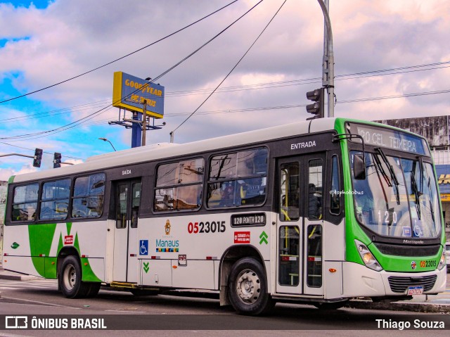 Via Verde Transportes Coletivos 0523015 na cidade de Manaus, Amazonas, Brasil, por Thiago Souza. ID da foto: 12070130.
