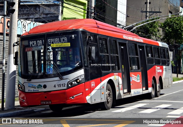 Himalaia Transportes > Ambiental Transportes Urbanos 4 1512 na cidade de São Paulo, São Paulo, Brasil, por Hipólito Rodrigues. ID da foto: 12070090.