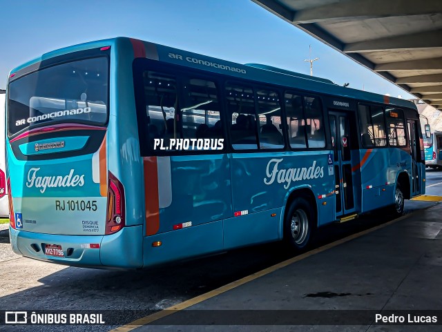 Auto Ônibus Fagundes RJ  101.045 na cidade de Niterói, Rio de Janeiro, Brasil, por Pedro Lucas. ID da foto: 12070102.