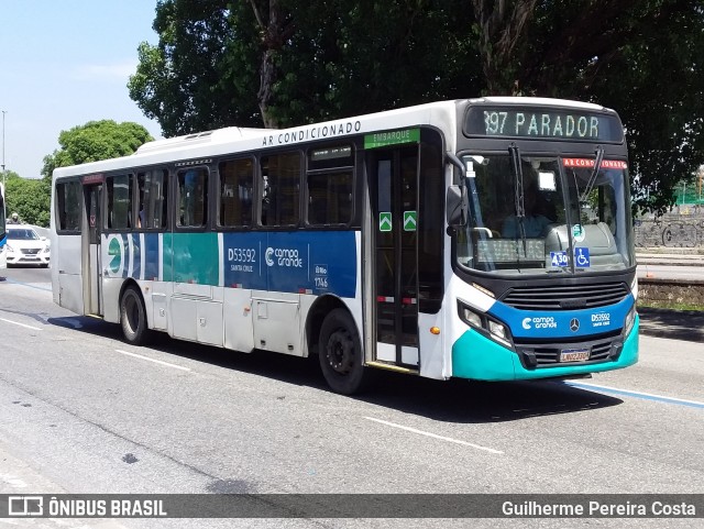 Transportes Campo Grande D53592 na cidade de Rio de Janeiro, Rio de Janeiro, Brasil, por Guilherme Pereira Costa. ID da foto: 12070349.