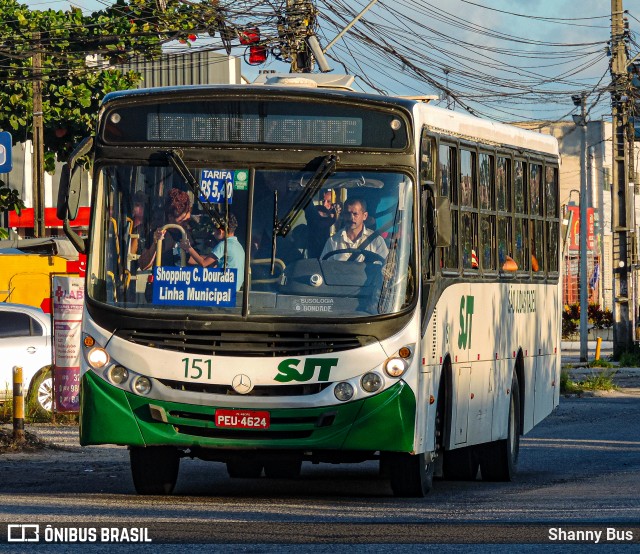SJT - São Judas Tadeu 151 na cidade de Cabo de Santo Agostinho, Pernambuco, Brasil, por Shanny Bus. ID da foto: 12068493.