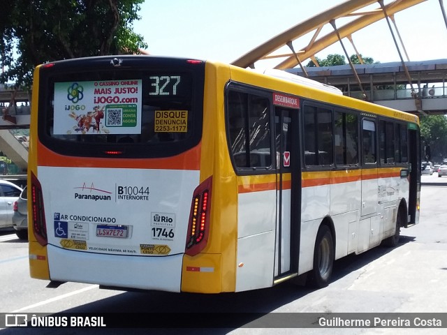 Transportes Paranapuan B10044 na cidade de Rio de Janeiro, Rio de Janeiro, Brasil, por Guilherme Pereira Costa. ID da foto: 12070055.