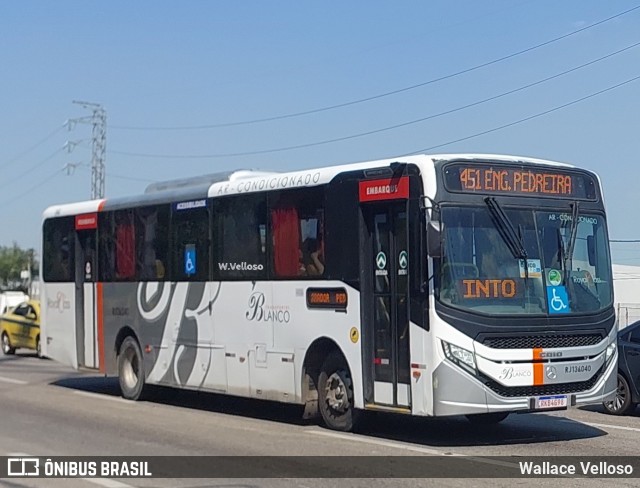 Transportes Blanco RJ 136.040 na cidade de São João de Meriti, Rio de Janeiro, Brasil, por Wallace Velloso. ID da foto: 12069612.