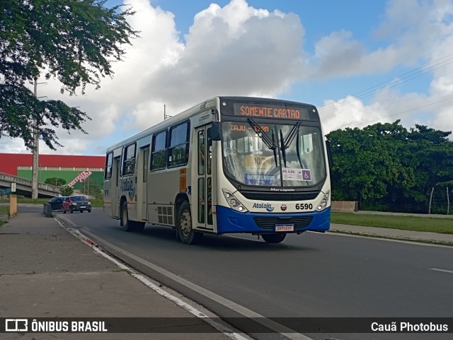 Viação Atalaia Transportes 6590 na cidade de Aracaju, Sergipe, Brasil, por Cauã Photobus. ID da foto: 12068521.