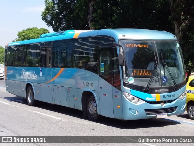Auto Ônibus Fagundes RJ 101.169 na cidade de Rio de Janeiro, Rio de Janeiro, Brasil, por Guilherme Pereira Costa. ID da foto: 12070375.