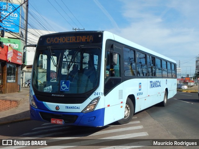 Transcal Sul Transportes Coletivos 24178 na cidade de Cachoeirinha, Rio Grande do Sul, Brasil, por Maurício Rodrigues. ID da foto: 12138705.