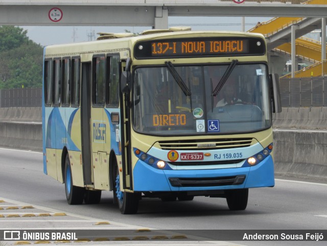 Master Transportes Coletivos de Passageiros RJ 159.035 na cidade de Belford Roxo, Rio de Janeiro, Brasil, por Anderson Sousa Feijó. ID da foto: 12072943.