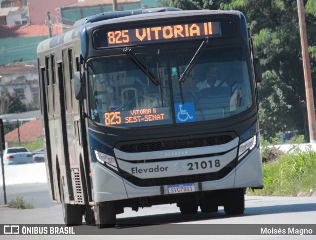 SM Transportes 21018 na cidade de Belo Horizonte, Minas Gerais, Brasil, por Moisés Magno. ID da foto: 12072782.