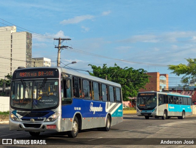 Auto Ônibus Fagundes RJ 101.189 na cidade de Niterói, Rio de Janeiro, Brasil, por Anderson José. ID da foto: 12070961.