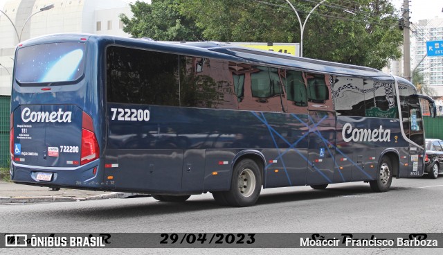 Viação Cometa 722200 na cidade de São Paulo, São Paulo, Brasil, por Moaccir  Francisco Barboza. ID da foto: 12071154.