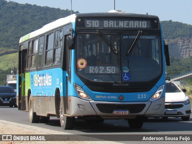 Auto Viação Salineira 233 na cidade de São Pedro da Aldeia, Rio de Janeiro, Brasil, por Anderson Sousa Feijó. ID da foto: 12071911.