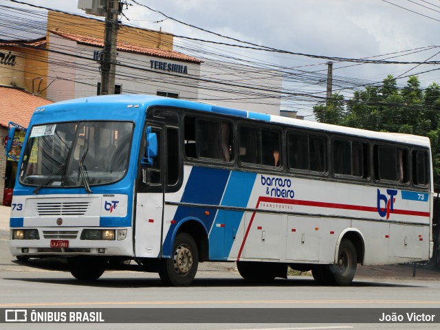 BRT - Barroso e Ribeiro Transportes 73 na cidade de Teresina, Piauí, Brasil, por João Victor. ID da foto: 12072801.