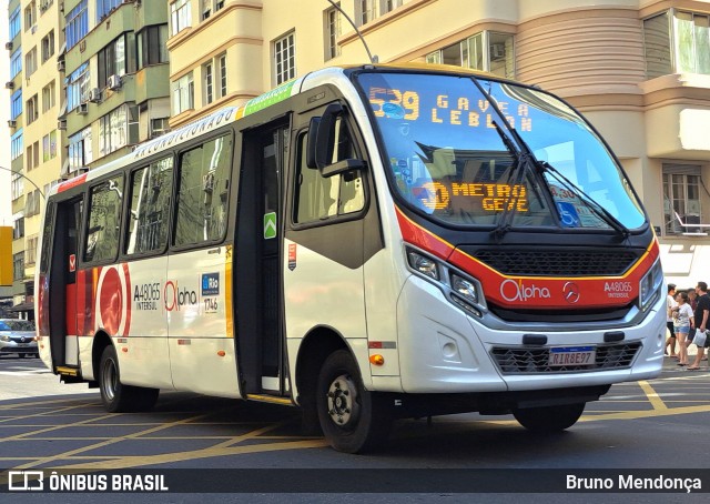 Auto Viação Alpha A48065 na cidade de Rio de Janeiro, Rio de Janeiro, Brasil, por Bruno Mendonça. ID da foto: 12072838.