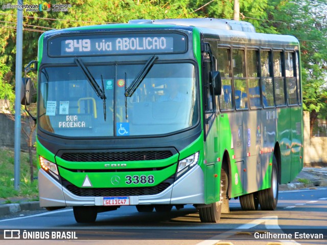 VB Transportes e Turismo 3388 na cidade de Campinas, São Paulo, Brasil, por Guilherme Estevan. ID da foto: 12072164.