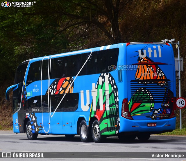 UTIL - União Transporte Interestadual de Luxo 11722 na cidade de Petrópolis, Rio de Janeiro, Brasil, por Victor Henrique. ID da foto: 12072080.