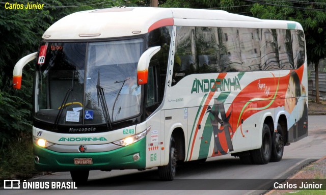 Empresa de Transportes Andorinha 6248 na cidade de Cuiabá, Mato Grosso, Brasil, por Carlos Júnior. ID da foto: 12070865.