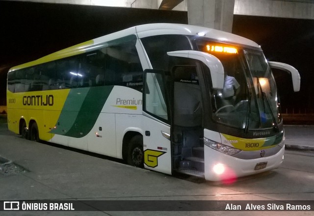 Empresa Gontijo de Transportes 18010 na cidade de Aracaju, Sergipe, Brasil, por Alan  Alves Silva Ramos. ID da foto: 12071716.