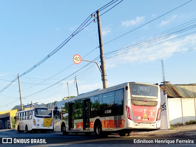Express Transportes Urbanos Ltda 4 8349 na cidade de São Paulo, São Paulo, Brasil, por Edinilson Henrique Ferreira. ID da foto: 12071521.