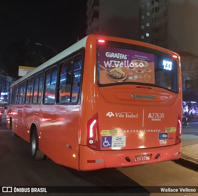 Transportes Vila Isabel A27630 na cidade de Rio de Janeiro, Rio de Janeiro, Brasil, por Wallace Velloso. ID da foto: 12072995.