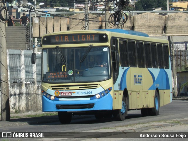 Master Transportes Coletivos de Passageiros RJ 159.008 na cidade de Rio de Janeiro, Rio de Janeiro, Brasil, por Anderson Sousa Feijó. ID da foto: 12072958.