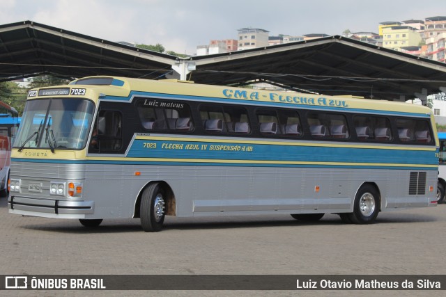 Ônibus Particulares 7023 na cidade de Juiz de Fora, Minas Gerais, Brasil, por Luiz Otavio Matheus da Silva. ID da foto: 12071891.