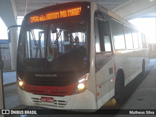 Transportes Barra D13018 na cidade de Rio de Janeiro, Rio de Janeiro, Brasil, por Matheus Silva. ID da foto: 12071697.