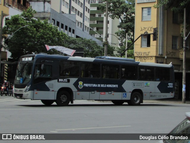 Viação Anchieta 40981 na cidade de Belo Horizonte, Minas Gerais, Brasil, por Douglas Célio Brandao. ID da foto: 12072665.