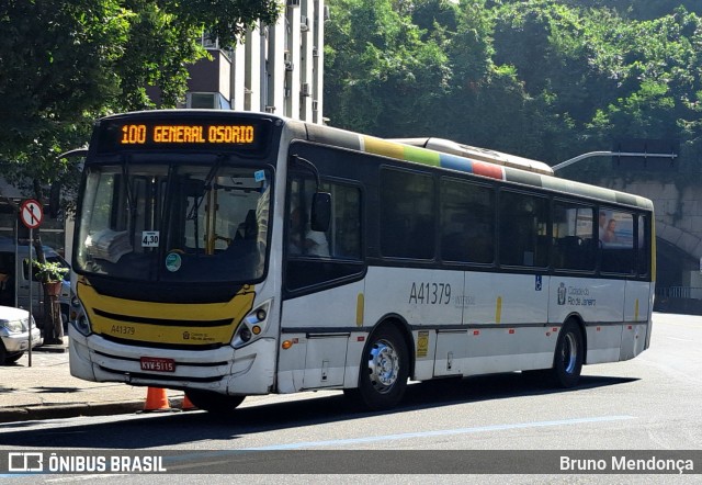 Real Auto Ônibus A41379 na cidade de Rio de Janeiro, Rio de Janeiro, Brasil, por Bruno Mendonça. ID da foto: 12072883.
