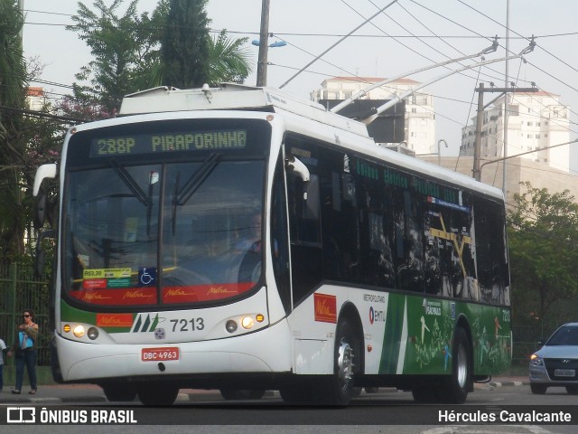 Metra - Sistema Metropolitano de Transporte 7213 na cidade de São Bernardo do Campo, São Paulo, Brasil, por Hércules Cavalcante. ID da foto: 12071854.