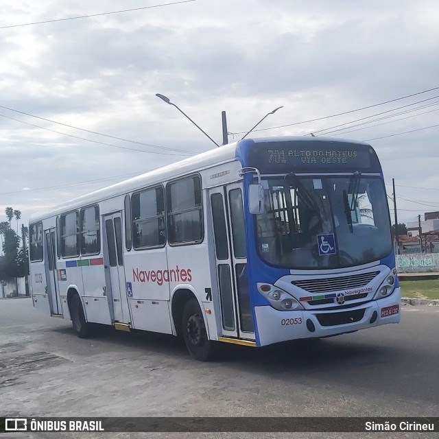 Consórcio Navegantes - 02 > Viação São Jorge > Transurb Transporte Urbano 02053 na cidade de João Pessoa, Paraíba, Brasil, por Simão Cirineu. ID da foto: 12073006.