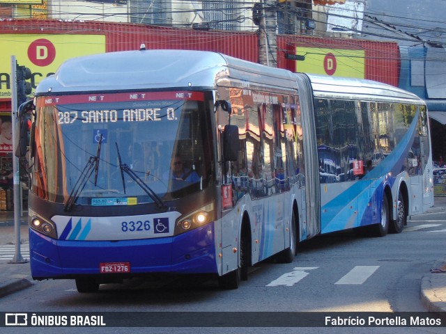 Next Mobilidade - ABC Sistema de Transporte 8326 na cidade de Santo André, São Paulo, Brasil, por Fabrício Portella Matos. ID da foto: 12072327.