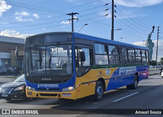 Fergramon Transportes 240 na cidade de Curitiba, Paraná, Brasil, por Amauri Souza. ID da foto: 12071003.
