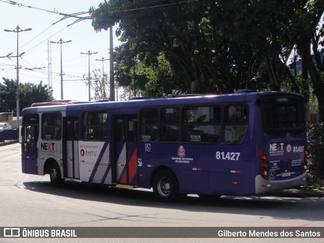 Next Mobilidade - ABC Sistema de Transporte 81.427 na cidade de Santo André, São Paulo, Brasil, por Gilberto Mendes dos Santos. ID da foto: 12070889.