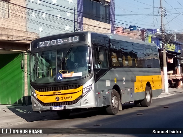 Transunião Transportes 3 6068 na cidade de São Paulo, São Paulo, Brasil, por Samuel Isidro. ID da foto: 12071774.