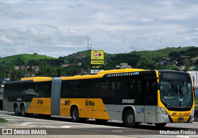 Mobi Rio E902057 na cidade de Barra Mansa, Rio de Janeiro, Brasil, por Matheus Freitas. ID da foto: 12072875.