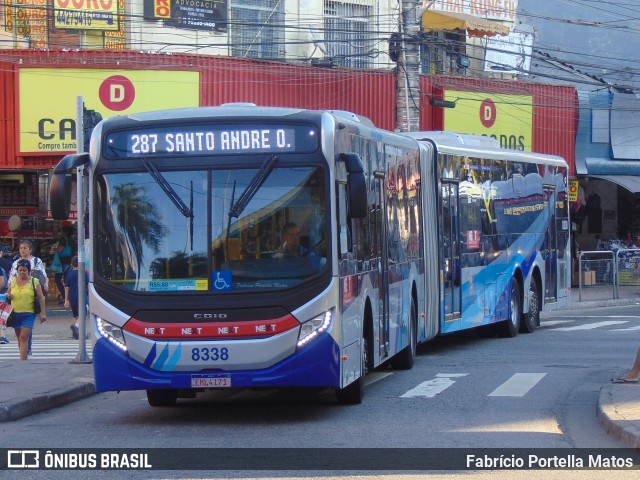 Next Mobilidade - ABC Sistema de Transporte 8338 na cidade de Santo André, São Paulo, Brasil, por Fabrício Portella Matos. ID da foto: 12072185.