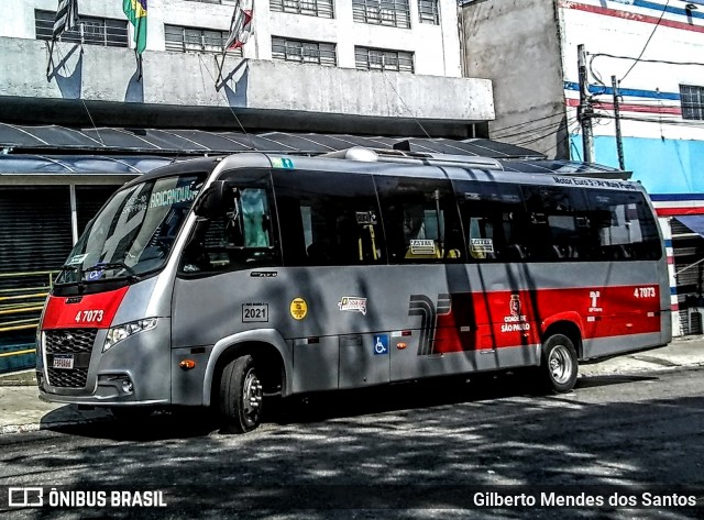 Pêssego Transportes 4 7073 na cidade de São Paulo, São Paulo, Brasil, por Gilberto Mendes dos Santos. ID da foto: 12070866.