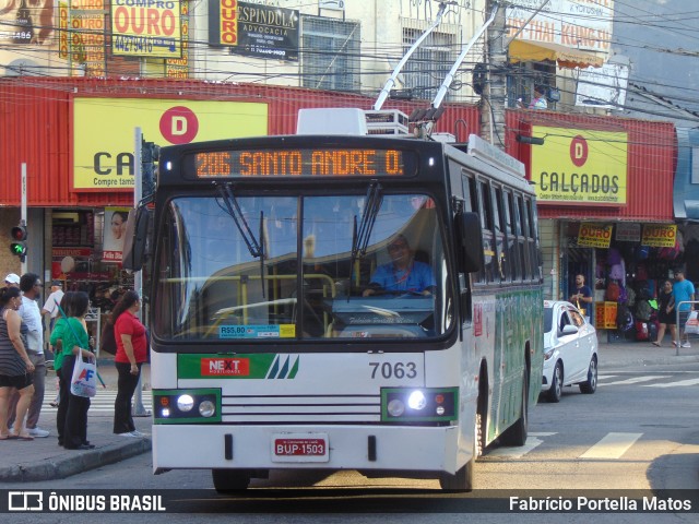 Next Mobilidade - ABC Sistema de Transporte 7063 na cidade de Santo André, São Paulo, Brasil, por Fabrício Portella Matos. ID da foto: 12072214.