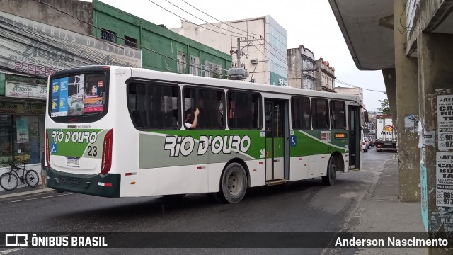 Rio D´Ouro Transportes Coletivos 23 na cidade de São João de Meriti, Rio de Janeiro, Brasil, por Anderson Nascimento. ID da foto: 12072881.