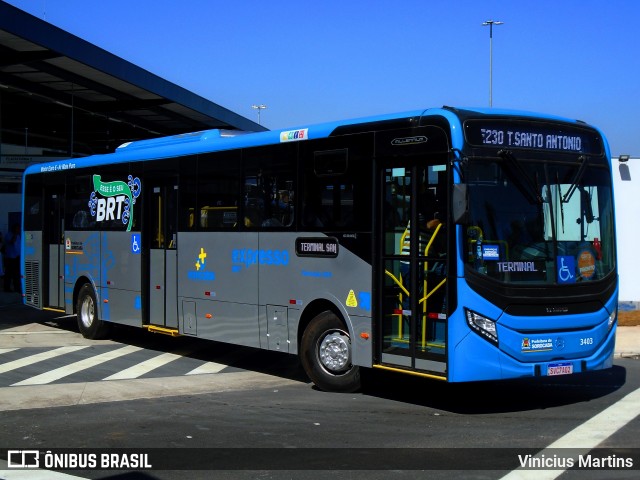 BRT Sorocaba Concessionária de Serviços Públicos SPE S/A 3403 na cidade de Sorocaba, São Paulo, Brasil, por Vinicius Martins. ID da foto: 12072072.