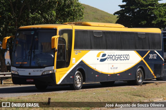 Viação Progresso 36132 na cidade de Barra do Piraí, Rio de Janeiro, Brasil, por José Augusto de Souza Oliveira. ID da foto: 12072517.