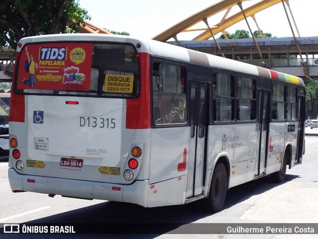 Transportes Barra D13315 na cidade de Rio de Janeiro, Rio de Janeiro, Brasil, por Guilherme Pereira Costa. ID da foto: 12070928.