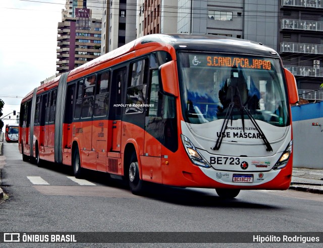 Transporte Coletivo Glória BE723 na cidade de Curitiba, Paraná, Brasil, por Hipólito Rodrigues. ID da foto: 12072808.