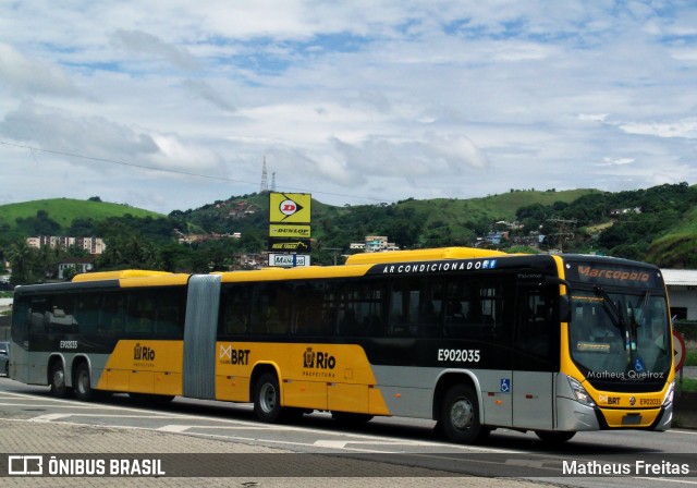 Mobi Rio E902035 na cidade de Barra Mansa, Rio de Janeiro, Brasil, por Matheus Freitas. ID da foto: 12072869.