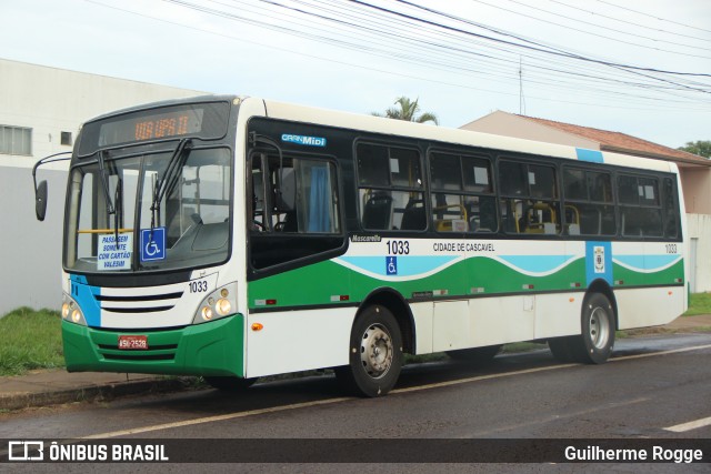 Pioneira Transportes 1033 na cidade de Cascavel, Paraná, Brasil, por Guilherme Rogge. ID da foto: 12071258.