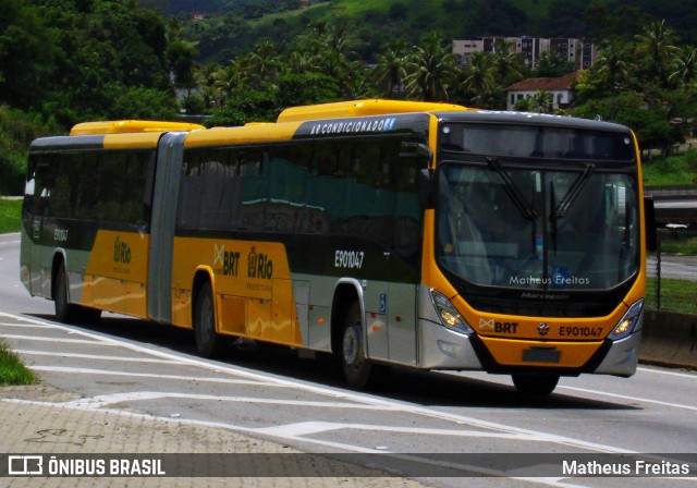 Mobi Rio E901047 na cidade de Barra Mansa, Rio de Janeiro, Brasil, por Matheus Freitas. ID da foto: 12072860.